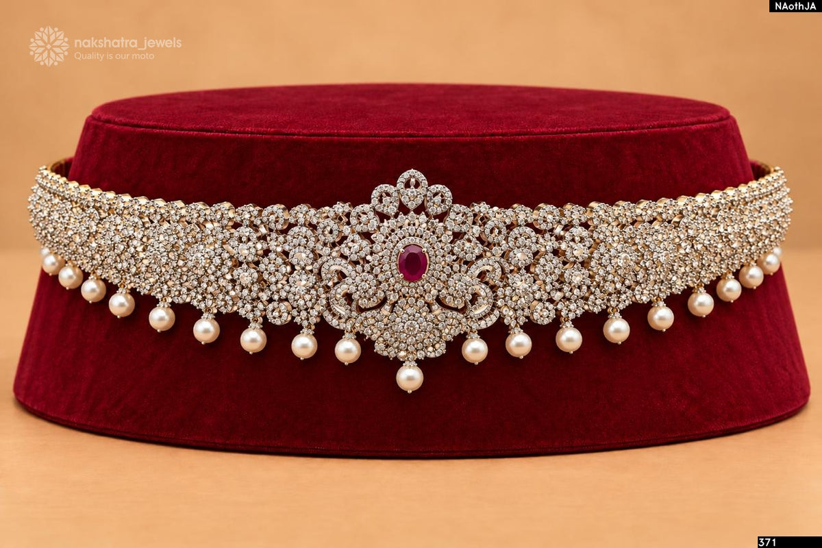 American Diamond Stones Bridal Hip Belt