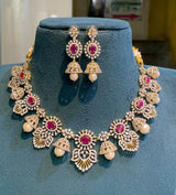American Diamond Stone Necklace - Nakshatra Jewels