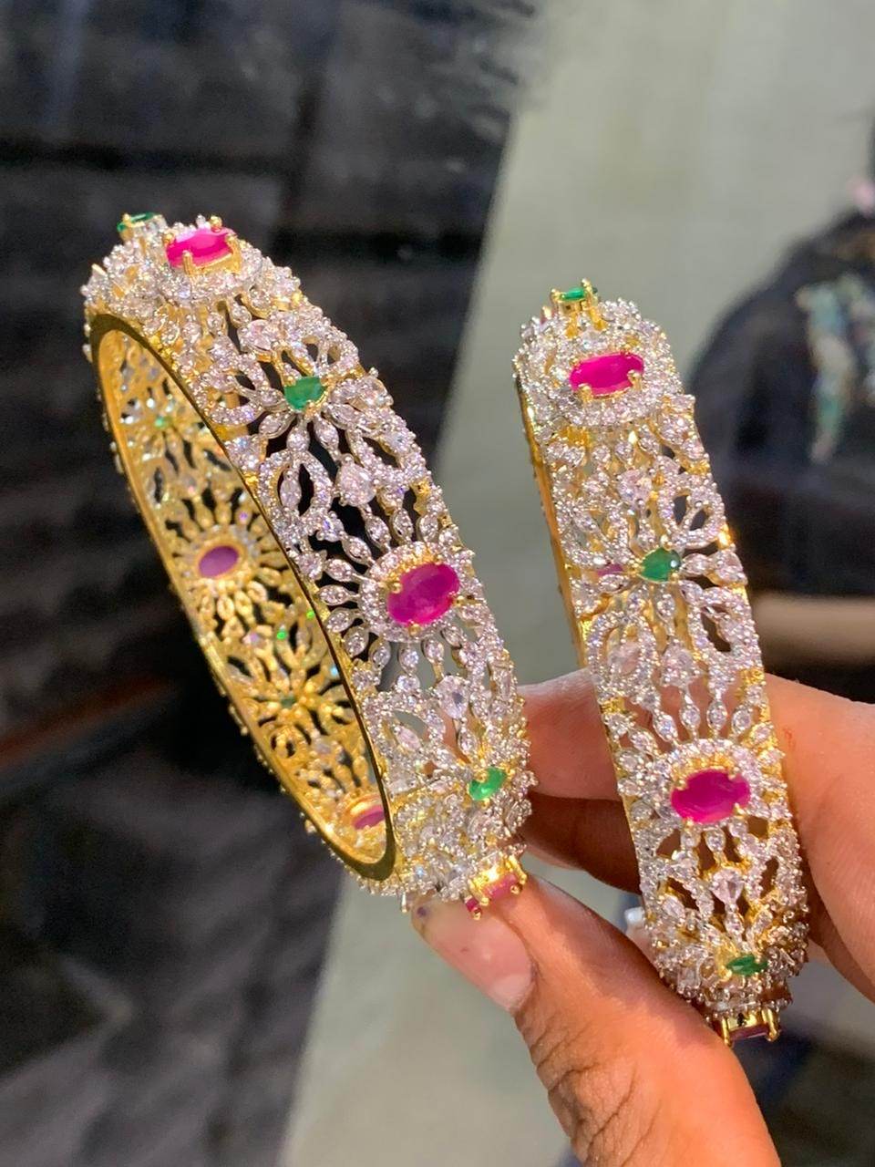 AD Stone Bangles