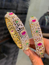 AD Stone Bangles - Nakshatra Jewels