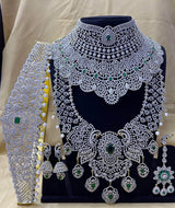 American Diamond Stones Bridal Set - Nakshatra Jewels