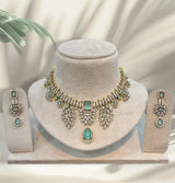 Victorian Polish AD Stones Necklace