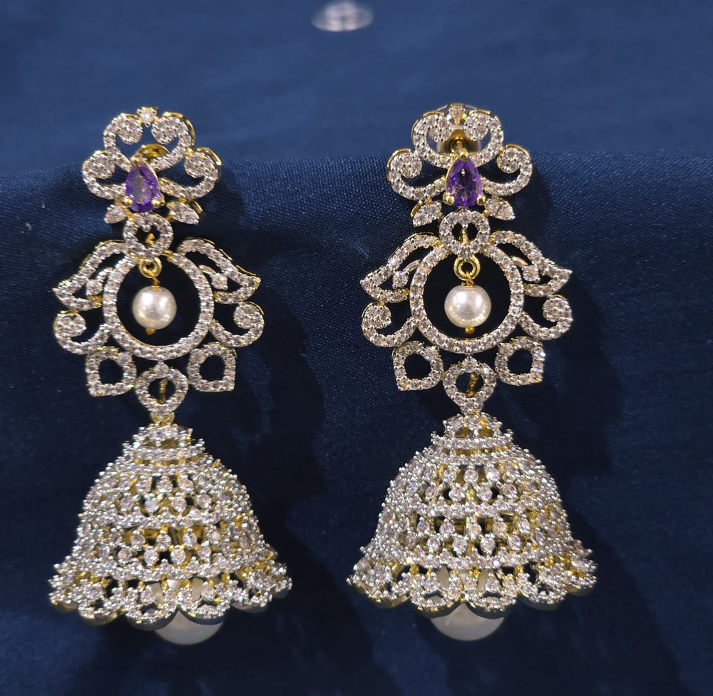 AD Stones Bridal Earrings