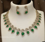 Victorian Polish AD Stones Necklace - Nakshatra Jewels