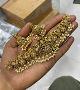 Nakshi work with AD Stones Choker - Nakshatra Jewels