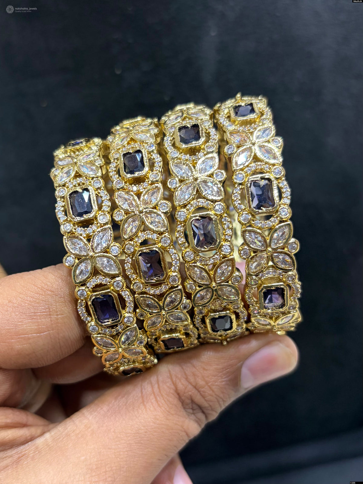 Victorian Polish AD Stones Bangles