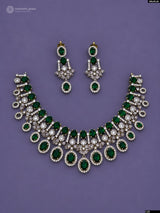 Victorian Polish AD Stones Necklace