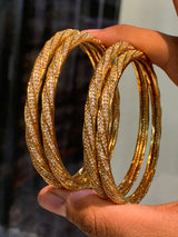 Premium Matt with AD Stone Bangles