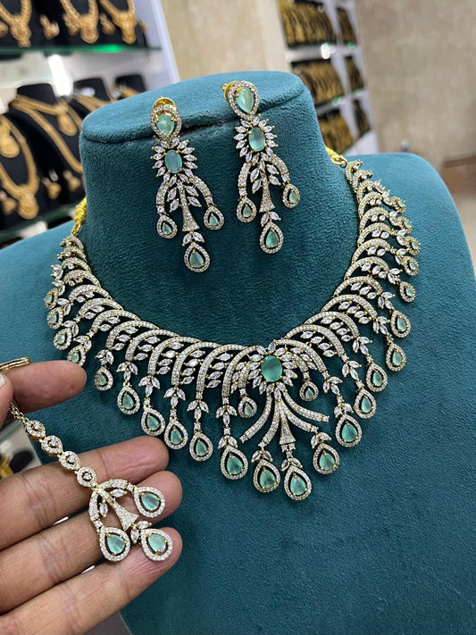 Victorian Polish AD Stones Neck Set