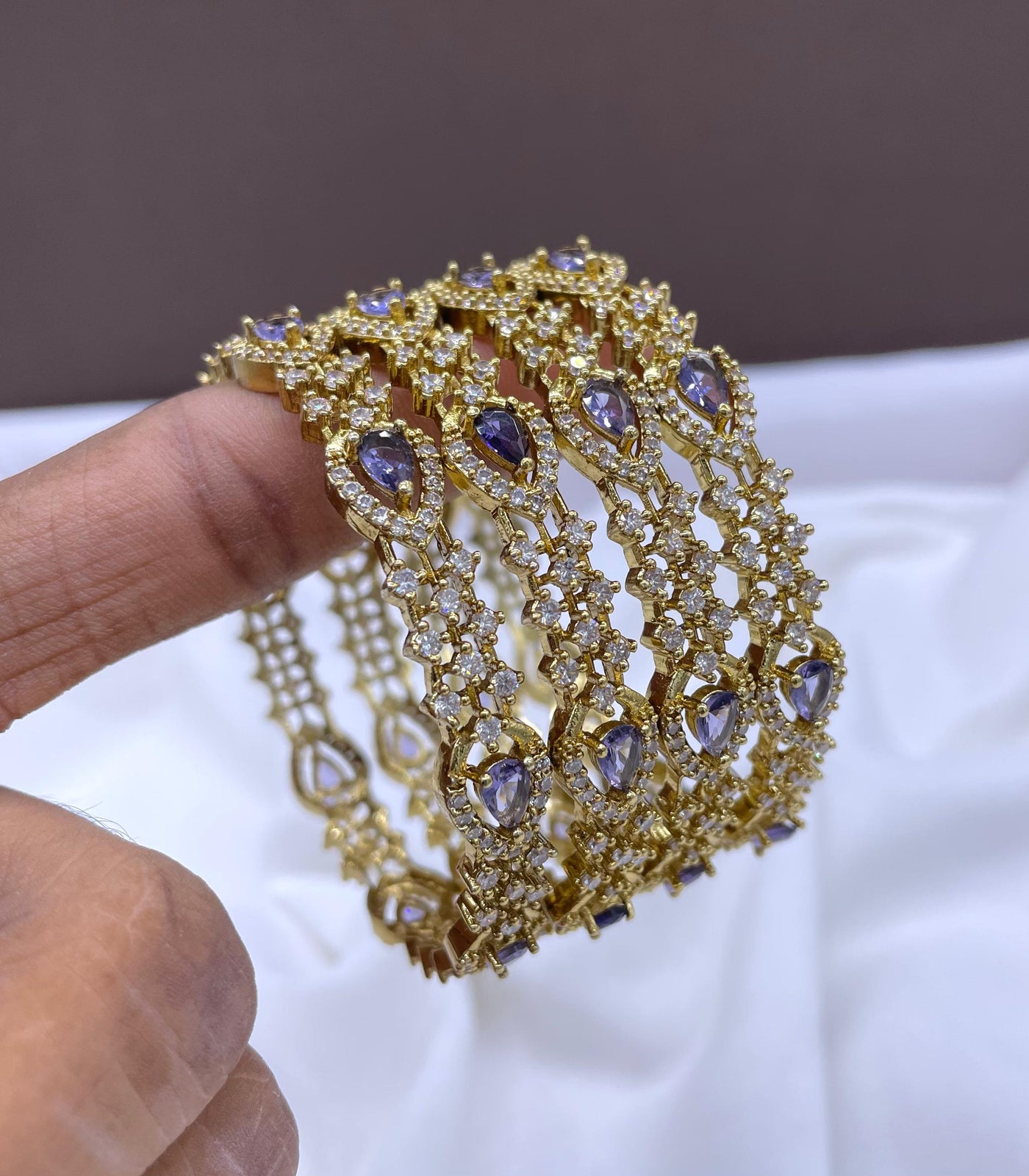 Victorian Polish AD Stone Bangles