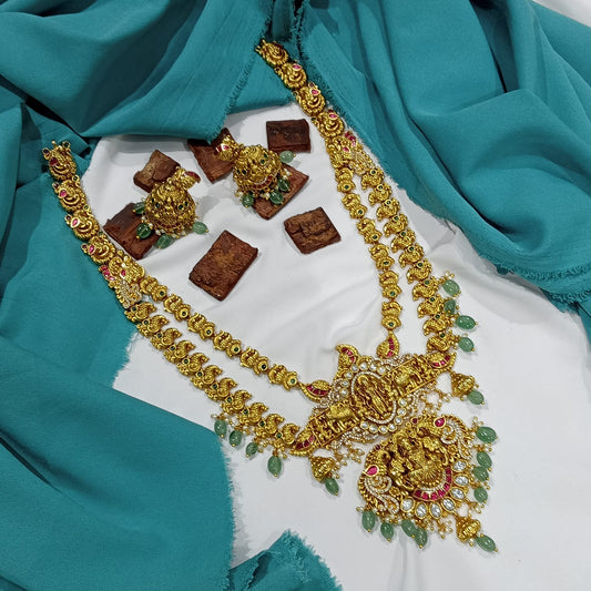 Nakshi Work with AD and Kundan Stones Bridal Haram