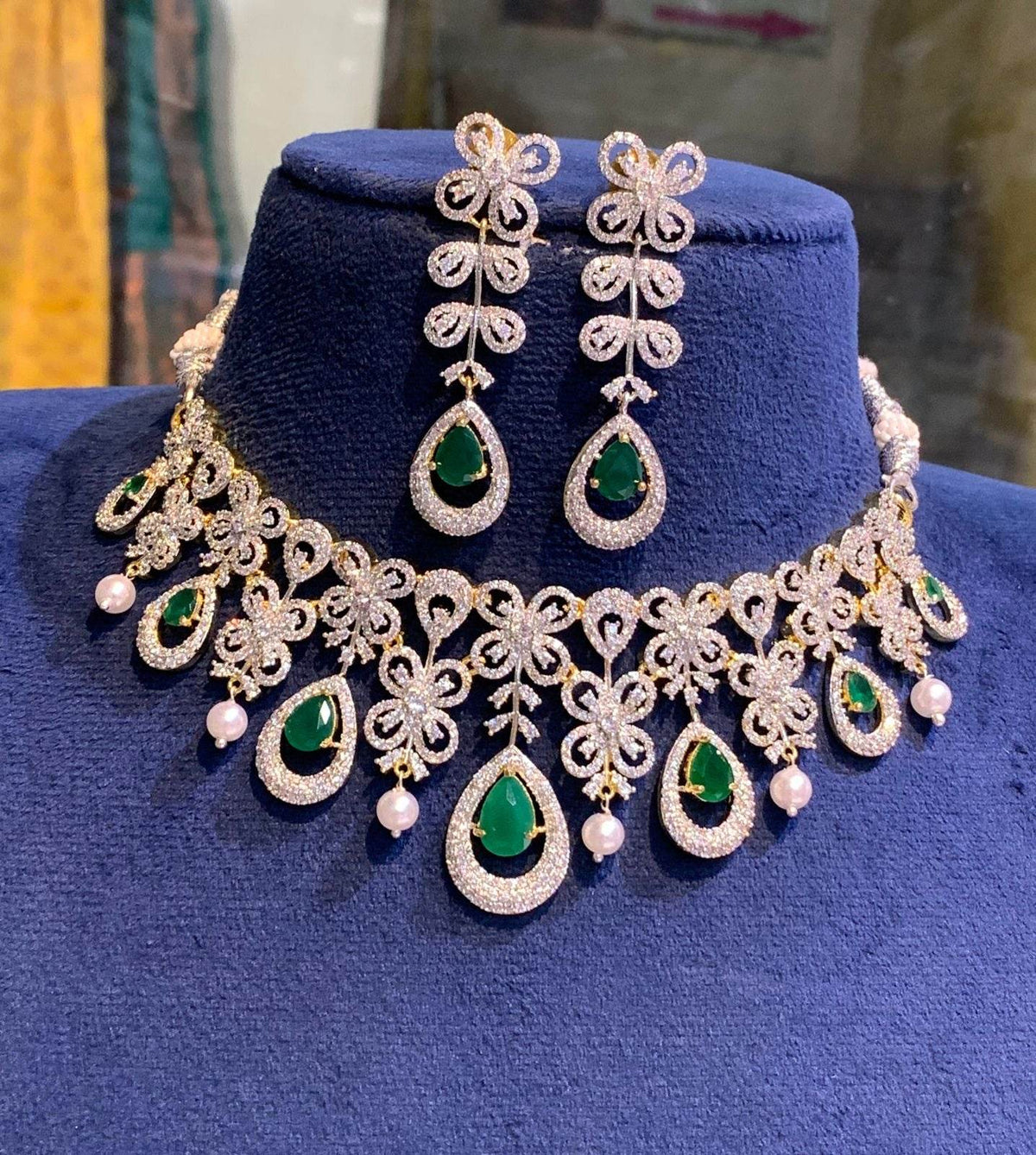 American Diamond Stones Necklace