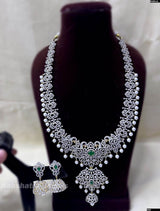 American Diamond Stones Bridal Haram - Nakshatra Jewels