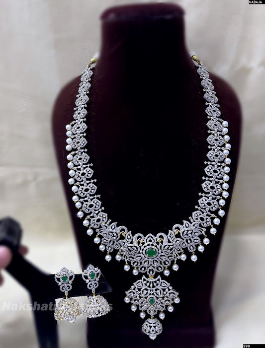 American Diamond Stones Bridal Haram