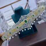 American Diamond Stones Bridal Hip Belt - Nakshatra Jewels