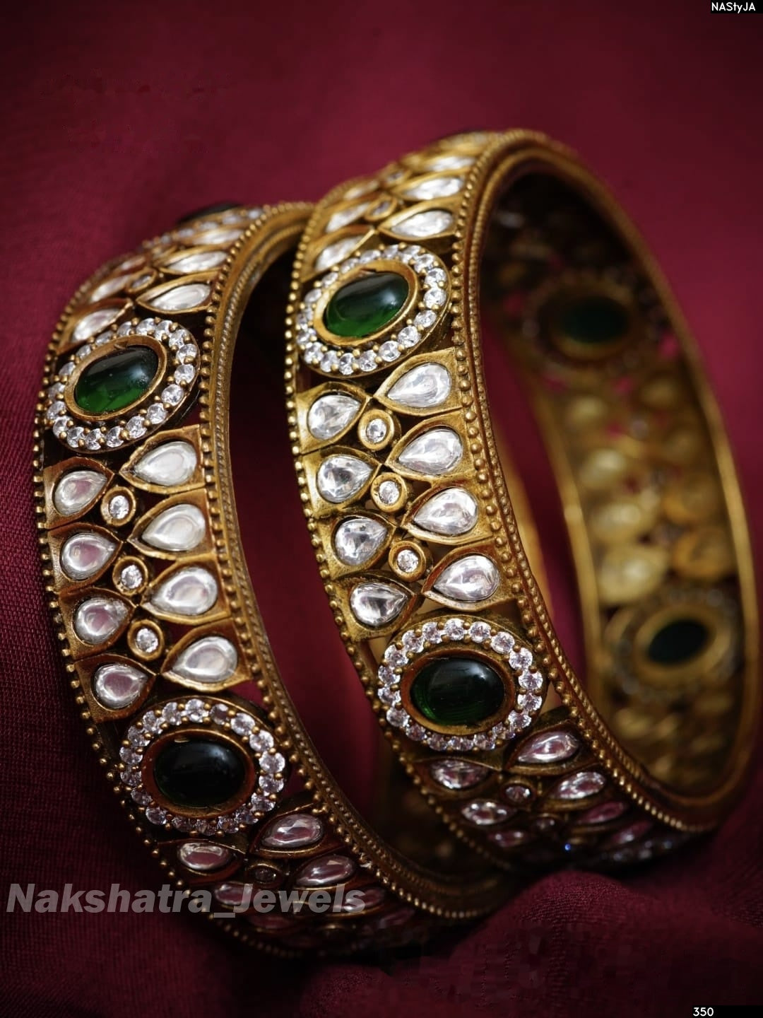 Premium Matt with AD Stones Bangles