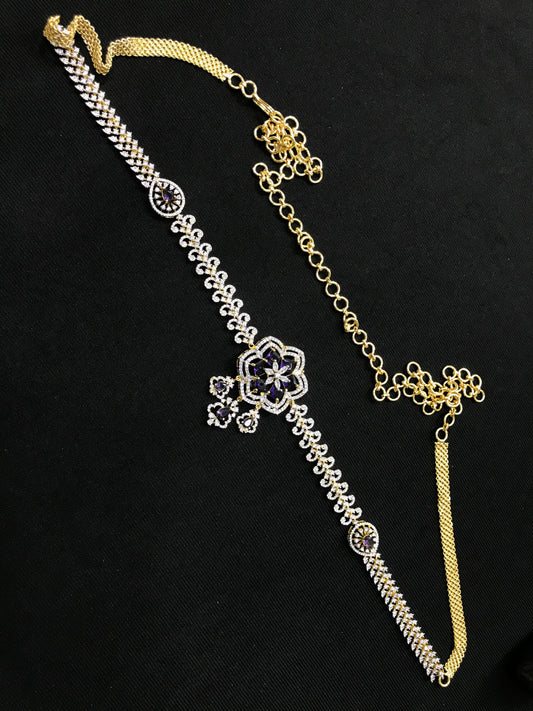 American Diamond Stones Hip Chain