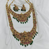 Nakshi Work with Kundan stones Bridal Combo - Nakshatra Jewels