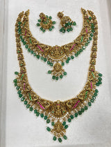 Nakshi Work with AD and Kundan Stones Bridal Combo