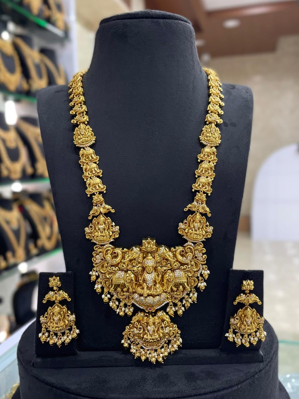 Nakshi Work with AD Stones Bridal Haram
