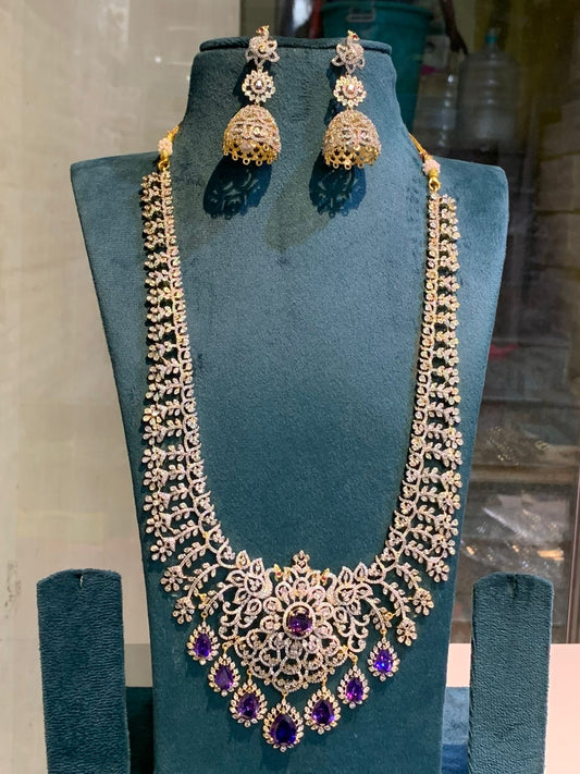 American Diamond Stones Bridal Haram
