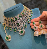American Diamond Stones Bridal Choker - Nakshatra Jewels