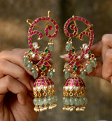 Jaadu Kundan Stones Bridal Earrings - Nakshatra Jewels