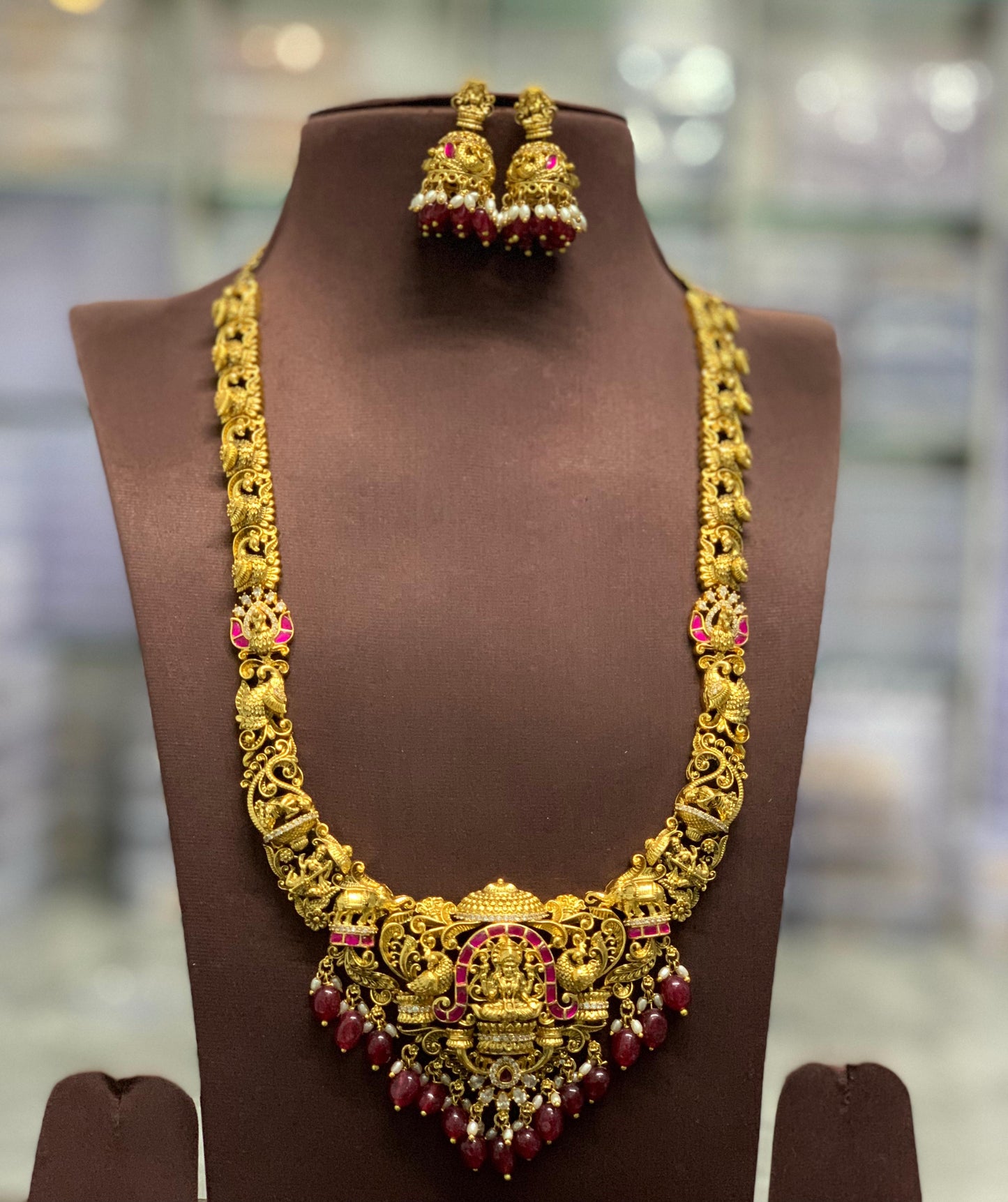 Nakshi Work with Kundan Stones Bridal Haram