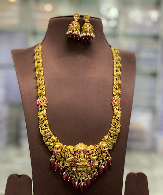 Nakshi Work with Kundan Stones Bridal Haram