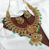 Nagasi Work with AD Stones Bridal Necklace - Nakshatra Jewels
