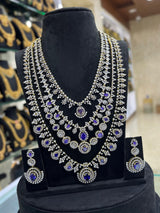 American Diamond Stones Bridal Layer Haram