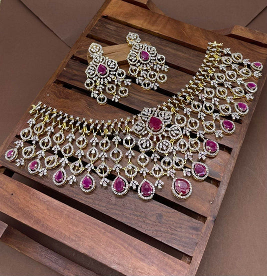 AD Stones Necklace - Nakshatra Jewels