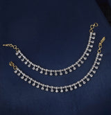 AD Stones Ear Chains - Nakshatra Jewels