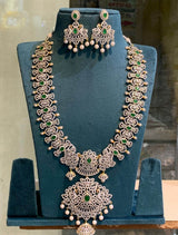 American Diamond Stones Bridal Haram - Nakshatra Jewels