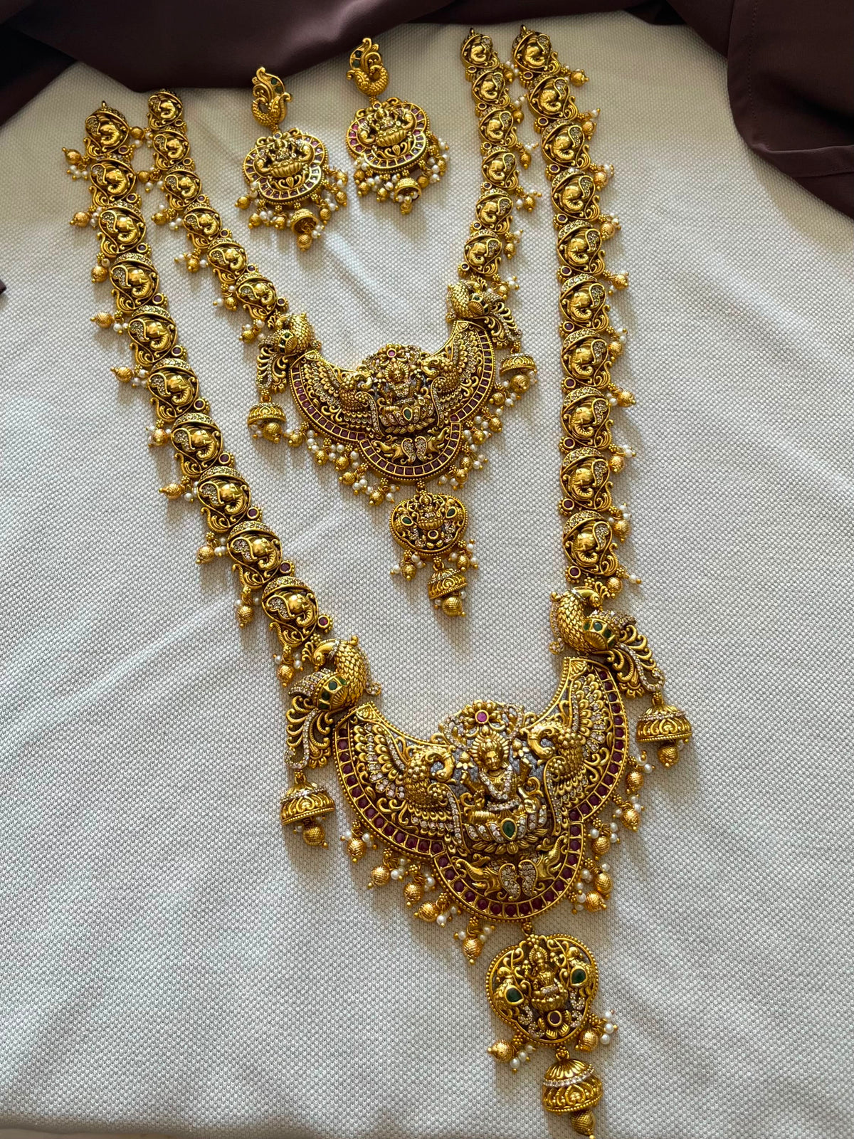 Nakshi Work with AD Stones Bridal Combo