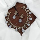 Victorian Polish AD Stones Choker - Nakshatra Jewels