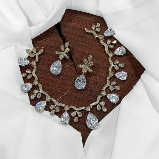 Victorian Polish AD Stones Choker - Nakshatra Jewels