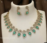 Victorian Polish AD Stones Necklace - Nakshatra Jewels