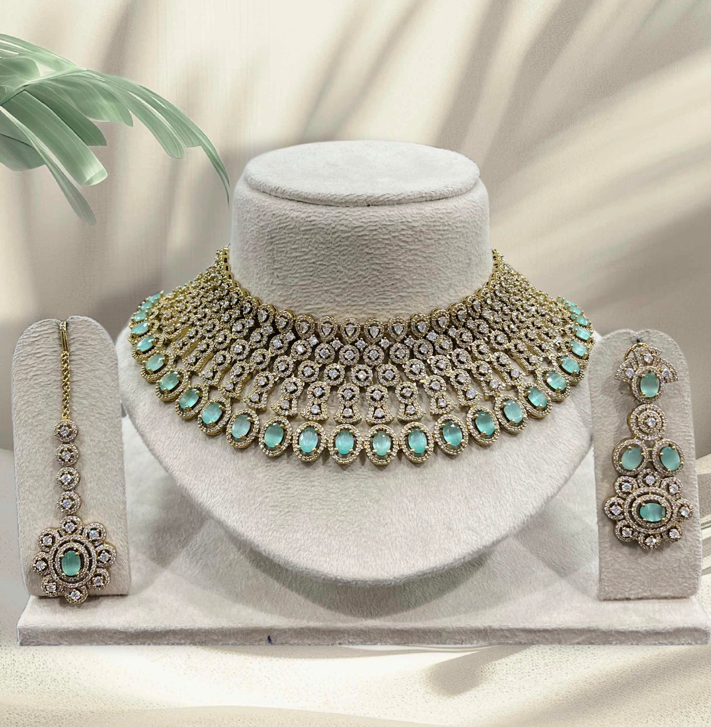Victorian Polish with AD Stones choker