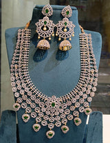 American Diamond Stones Bridal Haram - Nakshatra Jewels