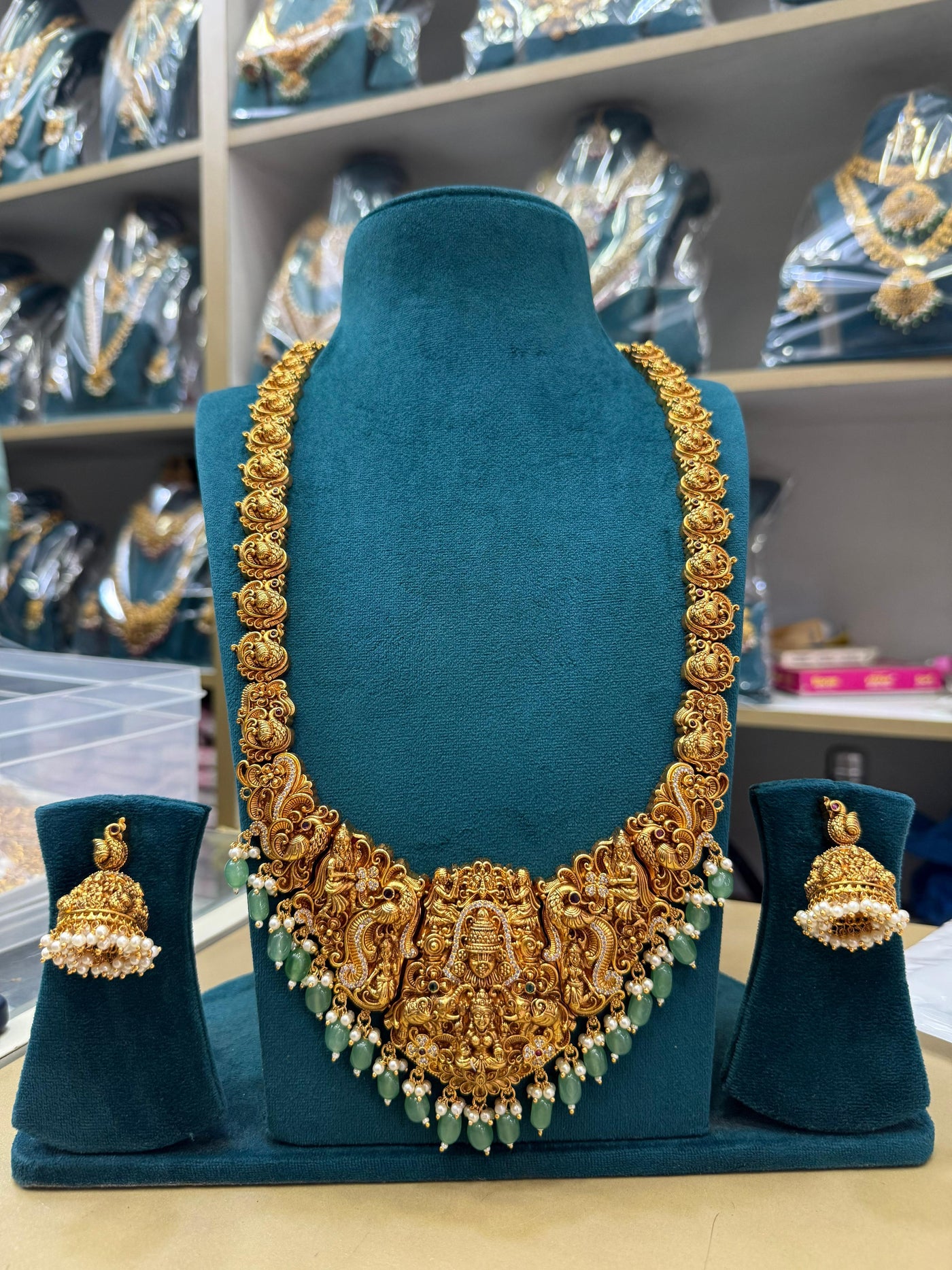 Nakshi Work with AD Stones Bridal Haram