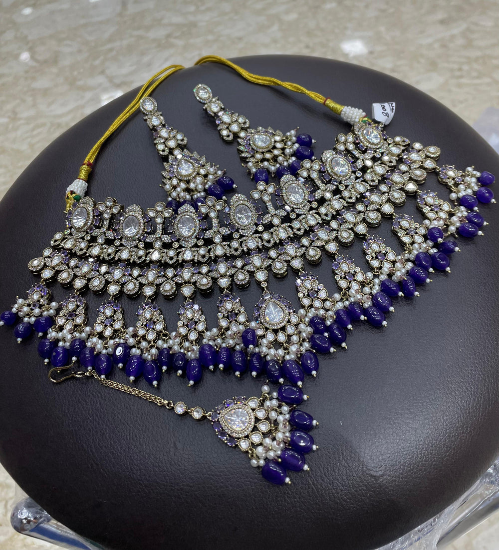 Moissanite Stones Bridal Neck Set