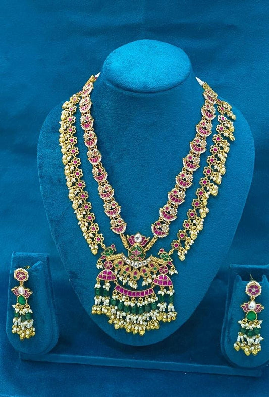 Jaadu Kundan Stones Bridal Layer Haram