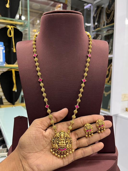 Nakshi Work with Kundan Stones Haram