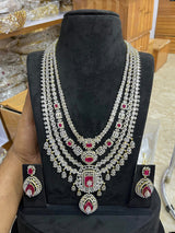 American Diamond Stones Bridal Haram