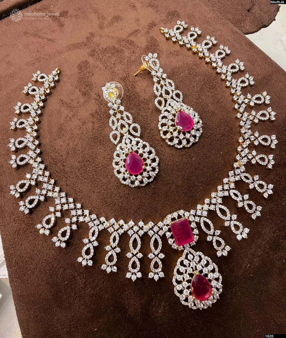 American Diamond Stones Neckalce