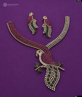 Victorian Polish AD Stones Necklace