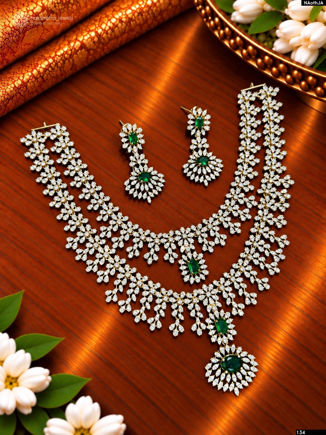 American Diamond Stones Necklace