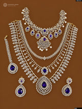 American Diamond Stones Bridal Combo Set