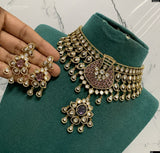 Victorian Polish AD Stones Choker
